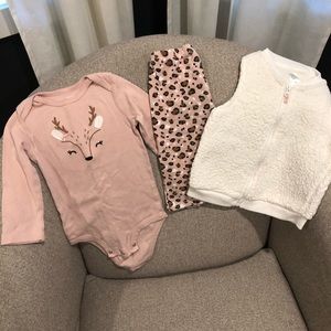 🔥 18 month girl 3-piece set